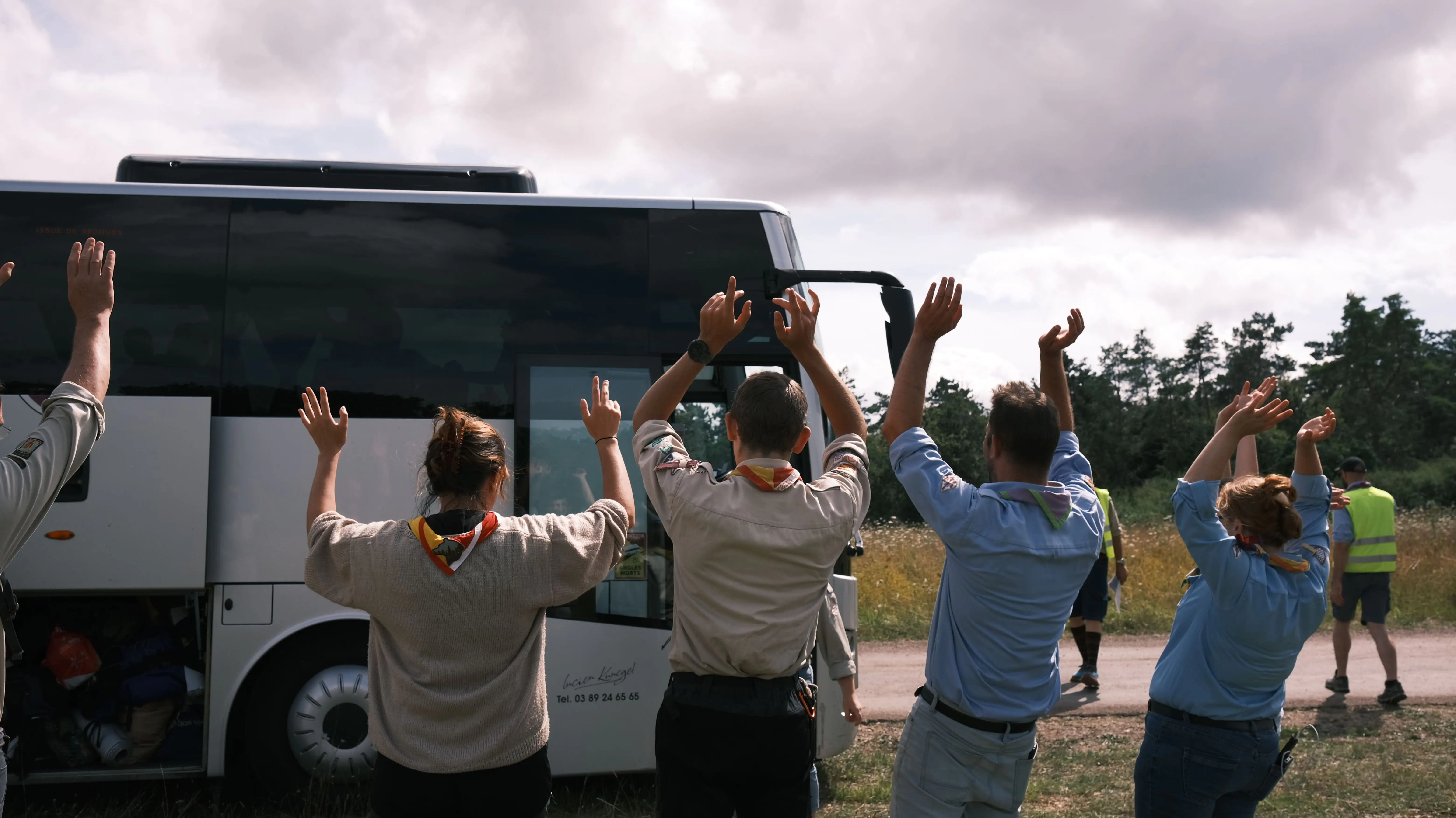 Arrivé des scouts